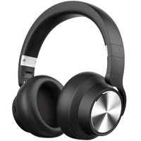 Hybrid Active Noise Cancelling Headphones, LETSCOM H070 Pro Wireless Bluetooth Headphones Over Ear with Mic Deep Bass , Fast Charge 30 Hour Playtime for Travel Work TV PC - BlackGray