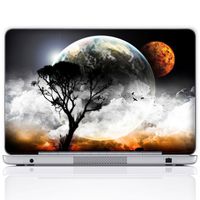 Meffort Inc 14 Inch Laptop Notebook Skin Sticker Cover Art Decal (Free Wrist pad) - Planet Mars View