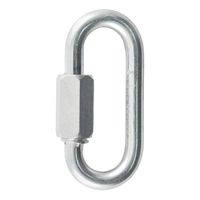 CURT 82610 Threaded Quick Link Trailer Safety Chain Hook Carabiner Clip 1/4-Inch Diameter, 880 lbs