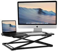 Mount-It! Ergonomic Standing Desk Converter, Preassembled Height Adjustable Sit Stand, 32" W x 22" D Tabletop, Holds up to 22 lbs (MI-7966)