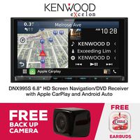 Kenwood Excelon DNX995S 6.8" HD Screen Nav/DVD Receiver & Free Backup Camera