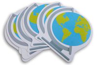 Globe Classroom Decor Embossed Paper Cut-Outs - 10 Count