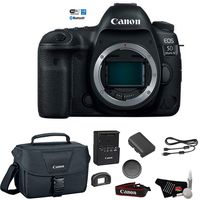 Canon EOS 5D Mark IV Full Frame Digital SLR Camera Body - Bundle with Canon Carrying Bag + Cleaning Kit (International Version)