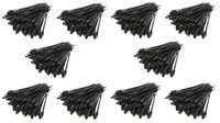1000 Pack 7" Metra Mounting Hole Zip Ties Nylon Black Nail Screw Wire Cable