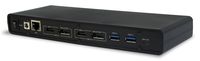 VisionTek Universal USB 3.0 Dual 4K Display Laptop Docking Station, Dual 4K Video (2 HDMI / 2 DisplayPort, Audio line in, Headphone, Ethernet, 6 USB 3.0 Ports for PC, Mac or Chrome OS) - 901005