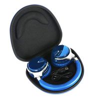 Headphone Hard Case for COWIN E7 Active Noise Cancelling Bluetooth Headphones by Khanka (Blue)