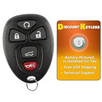 Discount Keyless Replacement Key Fob Car Remote Compatible with 15913415, 25839476
