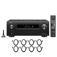 Denon AVR-X6400H Premium 11.2 Channel 4K Ultra HD Network AV Surround Receiver with monolithic Amplifier Design HEOS Wireless Multi Room Audio Technology and Dolby Atmos WiFi Bundle with 8 HDMI Cable