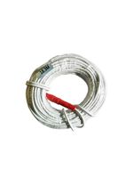 60ft 2.1mm x 5.5mm Plug 12V DC Power Extension Cable Cords Compatible with 12V Power Adaper for Home CCTV Security Camera IP Camera DVR NVR 18.3M White