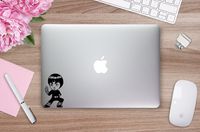Chibi Rock Lee Naruto Vinyl Decal Sticker Black
