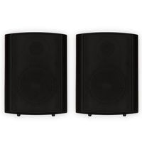 Theater Solutions TS425ODB Indoor or Outdoor Speakers Weatherproof Mountable Black Pair
