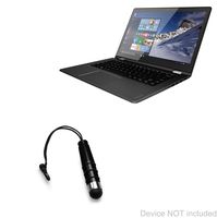 Lenovo Yoga 510 (14 in) Stylus Pen, BoxWave [Mini Capacitive Stylus] Small Rubber Tip Capacitive Stylus Pen for Lenovo Yoga 510 (14 in) - Jet Black