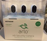 Netgear Arlo Smart Home Security System w/ 3 HD Wire-Free Cameras & Night Vision