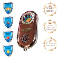 Camera Detector Anti Theft Alarm Hidden Pinhole Camera Finder Anti Spy Personal Security Alarm Motion Vibration Sensor Infrared Laser Scanning Function LED Flashlight Travel Safety (Rose-Gold)