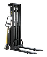 Vestil SL-118-FF Powered Lift Stacker with Fixed Forks Over Fixed Support Legs, 42" Length x 26-3/4" Width Fork, 2000 lbs Capacity