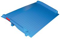 Vestil TS-25-6666 Steel Truck Dockboard, 25000 lb. Capacity, 66" W x 66" L, Blue
