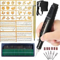 Electric Micro Engraver Pen Mini DIY Vibro Engraving Tool Kit for Metal Glass Ceramic Plastic Wood Jewelry with Scriber Etcher