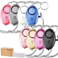 Safesound Personal Alarm Keychain, TOODOO 8Piece 130Db Safety Emergency Alarm with LED Safety & SOS Emergency Alarm Providing Powerful Safety & Property Assurance for Kids, Women