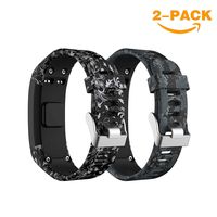 Younsea Compatible Garmin Vivosmart HR Watch Band, Accessories Adjustable Soft Silicone Replacement Wrist Watch Strap Designed for Garmin Vivosmart HR Smart Sport Watch(NO for Vivosmart HR+)