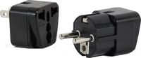 High Quality US to VIETNAM/SOUTH KOREA Travel Adapter Plug for USA/Universal to ASIA Type E (C/F) & A AC Power Plugs Pack of 2