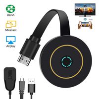 Wireless Display Dongle, 4K WiFi Portable Display Receiver 1080P HDMI Screen Mirroring Compatible with iPhone Mac iOS Android to TV Projector Support Miracast Airplay DLNA No Switching (5G+2.4G)