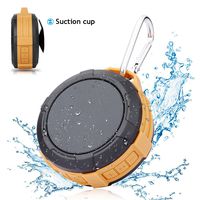Portable Waterproof Bluetooth Shower Speaker - Hcman Mini Speakers with Micro SD Card Slot, Built-in Mic, Suction Cup, Hands-Free Speakerphone, Perfect Wireless Speaker for Home, Outdoors, Travel