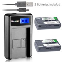 Kastar Battery (X2) & LCD Slim USB Charger for Samsung SB-LSM80 and SC-D351 VP-D351 VP-D351i VP-D352 VP-D352i VP-D353 VP-D353i VP-D354 VP-D354i VP-D647 VP-D651 VP-D653 VP-DC161 VP-DC161i DC163 DC163i