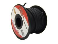 BLACK 1/4 100FT BRAIDED EXPANDABLE FLEX SLEEVE WIRING HARNESS LOOM WIRE COVER