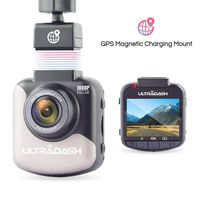 UltraDash C1 Magnetic GPS Mount Dash Cam Car Camera DVR Dashboard Digital Driving Video Recorder with Full HD 1080P, 140 Degree Wide Angle, G-Sensor, w/Exmor Image Sensor, 2 Inch LCD