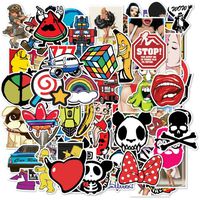 Car Stickers 100 pcs Waterproof Graffiti Stickers Laptop Motorcycle Bicycle Luggage Decal Patches Skateboard Stickers ...