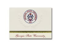 Signature Announcements Georgia State University Graduation Announcements, Platinum style, Elite Pack 20 with Georgia State U. Crest Seal Foil
