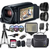 Canon VIXIA HF R800 Camcorder + 9-Piece Professional Accessory Bundle