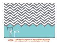 decalrus - Protective Decal for The Lenovo ChromeBook C330 (11.6" Screen) Laptop with Customized Monogram LEchrmbookC330-Monogram7