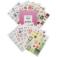Lamare Holiday Seasonal Planner Stickers Set - Seasonal Monthly Stickers Pack 12 Sheets