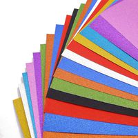 Glitter Cardstock Paper, 20 Sheets Sparkly Paper Premium Craft Cardstock for DIY Gift Box Wrapping Birthday Party Decor Scrapbook, 10 Colors 250gms