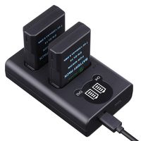 EN-EL14 EN EL14A Battery (2-Pack) and Dual USB Charger Upgraded Gonine for Nikon Coolpix P7800 P7700 P7100 Df D5600 D5500 D5300 D5200 D5100 D3500 D3400 D3300 D3200 D3100 Cameras.