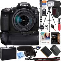 Canon EOS 90D 32.5MP CMOS Digital SLR Camera w/EF-S 18-135mm is USM Lens & More Bundle