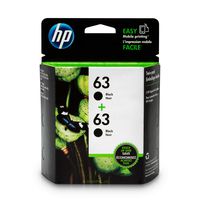 HP 63 | 2 Ink Cartridges | Black | F6U62AN