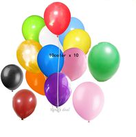 King's deal 100(10color x 10) Latex Balloons - 11 Inch - Assorted Colors