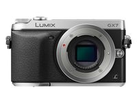 Panasonic LUMIX GX7 16.0 MP DSLM Camera with Tilt-Live Viewfinder - Body Only (Silver)