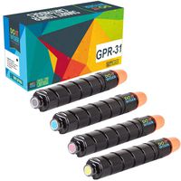 Do it Wiser Compatible Toner Cartridge Replacement for Canon GPR-31 for Canon ImageRunner C5030 C5035 C5235 C5240 C5235A Printers (Black Cyan Magenta Yellow, 4- Pack)
