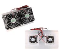 CandyQ Thermoelectric Peltier Refrigeration Semiconductor Cooling Fan, Double Fans