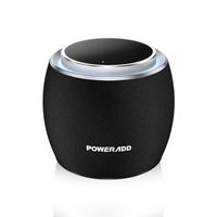 Portable Bluetooth Speakers,POWERADD Dee-G Mini Wireless Speakers,Rotating Volume Knob,8 Hours Playtime,33 ft Bluetooth Range,Bulit-in Mic,Full Rang Sound,Perfect for iPhone Samsung and More(Black)
