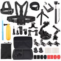 LotFancy Camera Accessories Kit for Gopro Hero 7, 6, 5, 4, 3, 2, 1, 3+, SJ4000, SJ5000, AKASO, APEMAN, DBPOWER, Xiaomi Yi, Lightdow, Nikon, Sony Sports DV Action Video Cameras, 39-in-1