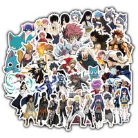 DOFE 50PCS Fairy Tail Laptop Stickers,Grimace Stickers,Guitar Motorcycle Bicycle Luggage Decal Graffiti Patches for Teens. (50PCS Fairy Tail)
