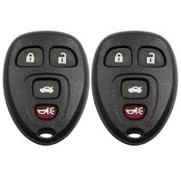 uxcell 2pcs New 4 Buttons Key Fob Remote Control Case Shell Replacement KOBGT04A for 2004-2012 Chevrolet Malibu