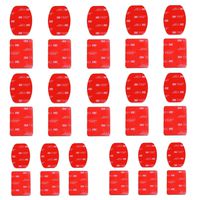 Followsun 16-Pack Double Side Helmet Adhesive Sticker Flat and Curved Pads Mounts for GoPro Hero 6 5 4 3+ 3 2 1 Campark AKASO EK7000 APEMAN Lightdow ODRVM SJCAM DBPOWER Pictek Vtin FITFORT Acko ect