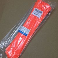12" Heavy Duty Self Locking Nylon Cable Zip Ties,100 Pcs (Orange)