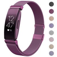 HAPAW Bands Compatible with Fitbit Inspire HR, Inspire Metal Band Accessories Stainless Steel Mesh Bracelet Women Men Wristbands Strap for Inspire & Inspire HR Fitness Tracker