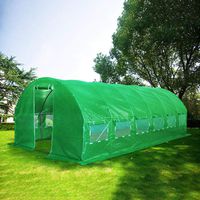 Quictent 2 Doors 19.7x9.8x6.6ft Galvanized Heavy-Duty Portable Greenhouse Large Walk-in Tunnel Green Garden Hot House with 12 Vents